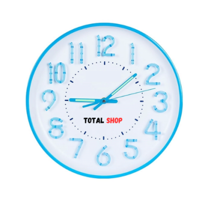 Round Wall Clock Blue | Customization Available